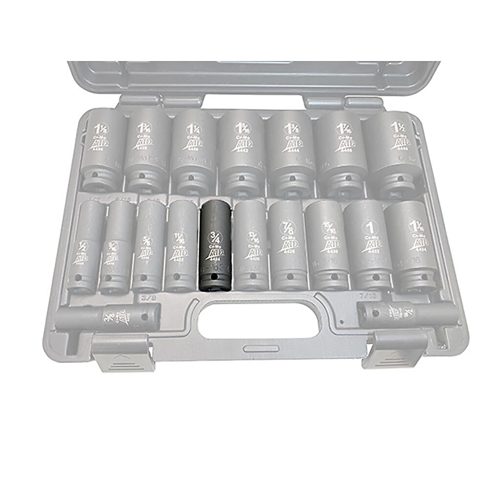 ATD Socket Impact 1/2Dr 3/4 Fractional Deep, Model# 10374